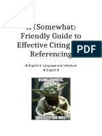 A Friendly Guide To Effective Citing and Referencing