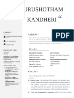 Purushotham Kandheri Resume