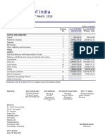 State Bank of India: Balance Sheet As at 31 March, 2019