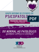 LiTCC - Resumo Do Grupo Interno de Estudos em Psicopatologia (Primeiro Encontro)