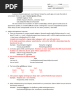 Subject Verb Agreement 1 and 2