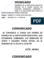 Comunicados y Avisos