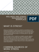 Wellness and Stress Management in Workplace