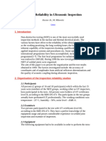 Human Reliability in Ultrasonic Inspection