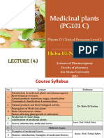 Medicinal Plants Lecture 4 HN 21-10-2024