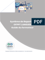 Système de Reporting OFPPT Langues - Guide Du Formateur