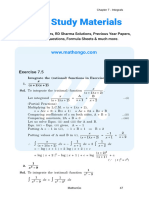 NCERT Solutions Class 12 Maths Chapter 7 Integrals Removed