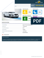 Euroncap 2017 Jaguar F Pace Datasheet