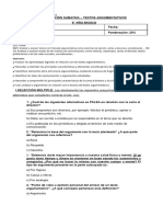 Evaluaciòn Textos Argumentativos - 8º Bàsico