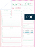 Fiche Planning Quotidienne