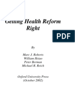 Getting Health Reform Right