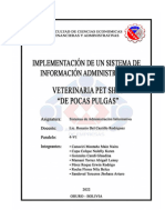 Proyecto Implementacion de Un Sistema para La Veterinaria de Pocas Pulgas