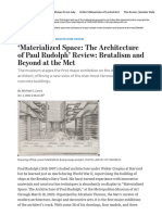 Materialized Space - The Architecture of Paul Rudolph' Review - Brutalism and Beyond at The Met - WSJ