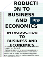 Chapter 3 Business and Economics