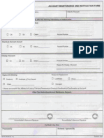 Account Maintenance and Instruction Form - 001