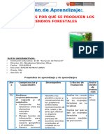 Sesión Personal Social - Analizamos Por Qué Se Producen Los Incendios Forestales