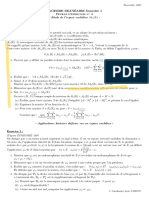 Algebre Bilinéaire Semestre 1: I N J N