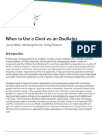 When To Use A Clock Vs An Oscillator