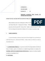 MODELO DEMANDA DIVORCIO POR CAUSAL FAMILIA (1) Aleale