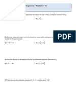 Arithmetic and Geometric Sequences Worksheet 2