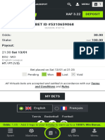 Placed Betslip Betpawa Cameroon