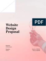 Website Design and Development Proposal 