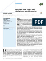 Associations Between Red Meat Intake and Sleep Par