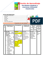 1° Sesión Día 3 Com Escribimos Palabras y Oraciones Utilizando Mayúsculas Unidad 5 Semana 1