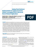 32-Bit Fixed and Floating-Point Hardware Implementation For Enhanced Inverter Control Leveraging FPGA in Recurrent Neural Network Applications