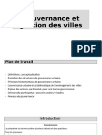 II LA Gouvernance Et Gestion Des Villes