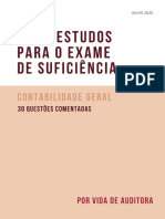 MEUS ESTUDOS PARA O EXAME DE SUFICIÊNCIA - Vida de Auditora