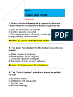 Revision - 3. Gender, Religion and Caste