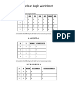 Boolean Logic Mustafa Çağın Öztorun