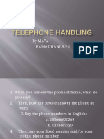 Ppttelephonehandlingconversation For XI SMK BA