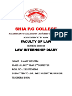 Law Internship Diary