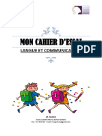 Mon Cahier D'essai Langue Et Communication 2