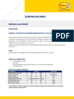 F. Técnica - 20000132 - POLIESTER LOW E NEGRO GRANULADO BTC CAJA 25 KG