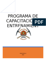 PRG-SST-001 Programa de Capacitación y Entrenamiento