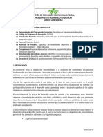 Gestión de Formación Profesional Integral Procedimiento Desarrollo Curricular Guía de Aprendizaje