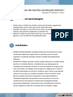 Processo de Escrita: Produção Textual I: Aula 5