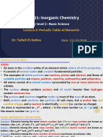 Lecture 2 Inorganic Chemistry CHE 211