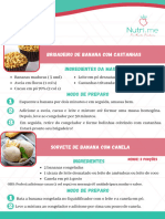 Receitas - Brigadeiro, Sorvete, Salgado e Bolo