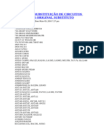 Tabela de Substituição de Circuitos Integrados Original Substituto