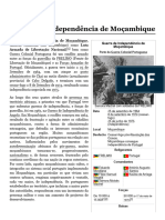 Guerra Da Independência de Moçambique - Wikipédia, A Enciclopédia Livre