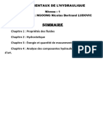 Cours FONDAMENTAUX DE L HYDRAULIQUE 31 10 2024