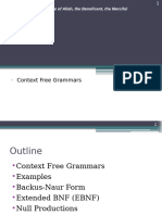 Lecture 12-13 - Context Free Grammars