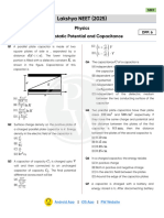 Electrostatic Potential and Capacitance - DPP 06 (Of Lecture 12) - Lakshya NEET 2025