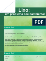 Aula em PPT - Lixo e Sustentabilidade - 7 Ano