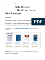 The Ultimate Russian Grammar Guide For Brand New Learners Author PDF Language Lessons