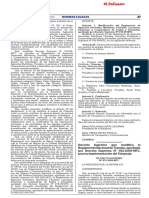 Decreto Supremo Que Modifica El Reglamento Nacional de Tránsito, Aprobado Por Decreto Supremo #033-2001-MTC, para La Implementación Del Telepeaje